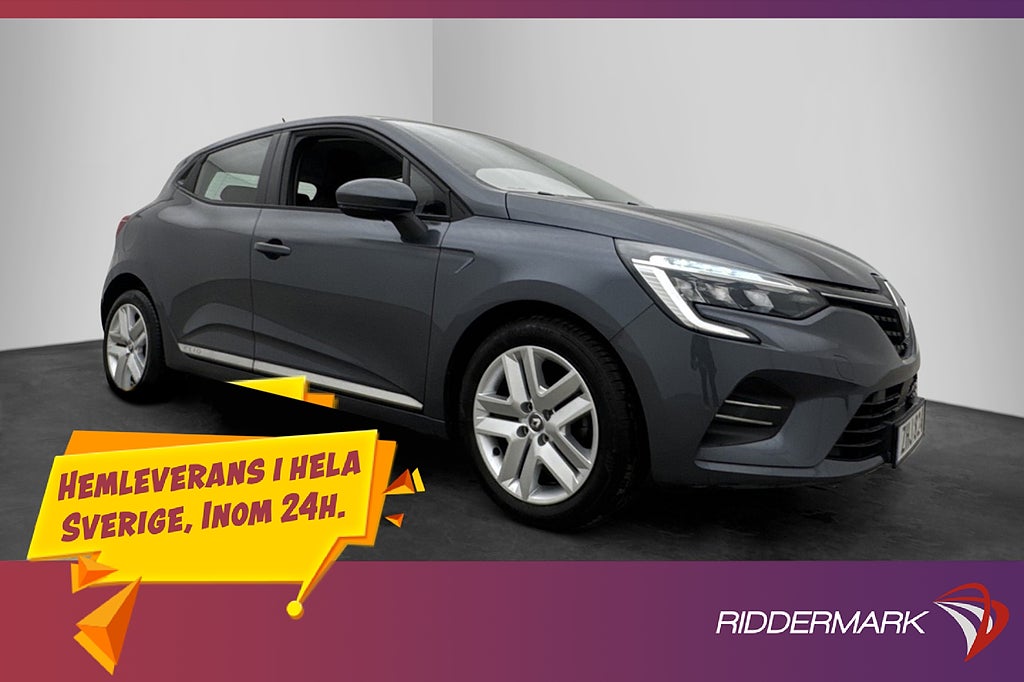 Renault Clio 1.0 TCe 91hk Zen P-Sensorer CarPlay Farthållare