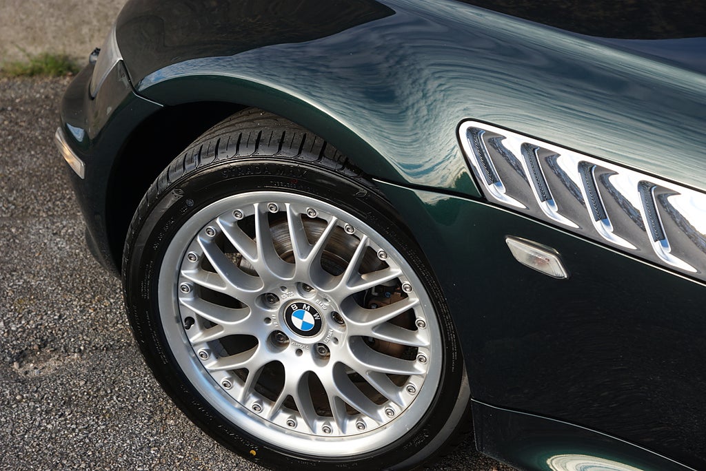 BMW Z3 2.8i Roadster 193hk Manuell Oxford Green BBS 17”