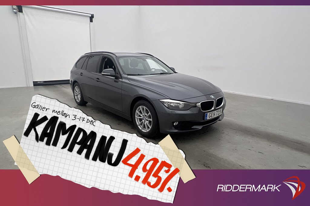 BMW 320 d Touring 184hk Rattvärme Sensorer 4,95% Ränta