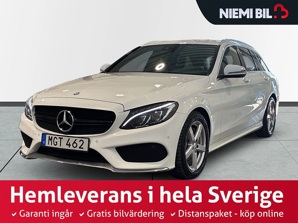 Mercedes-Benz C 220 T d 4MATIC AMG Drag Värmare Kamera Skinn Navi S&V