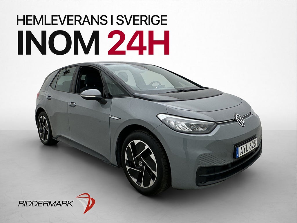 Volkswagen ID.3 Pro Performance Värmare Navi CarPlay MOMS