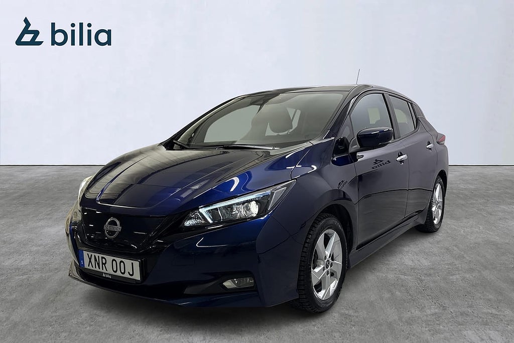 Nissan Leaf 40 kwh / Luftvärmepump / V-hjul/ Rattvärme/ 360 kamera