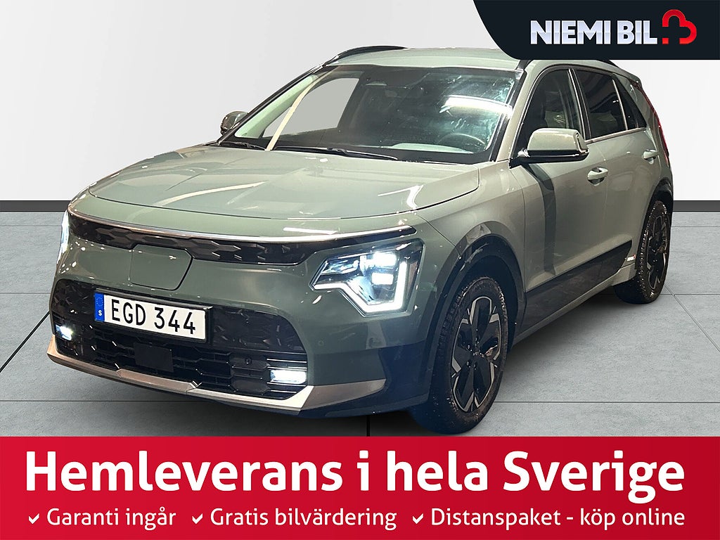 Kia Niro EV Advance GLS Skinn/MOMS/1Ägar/Ad.F/Kamera/SoV/H&K
