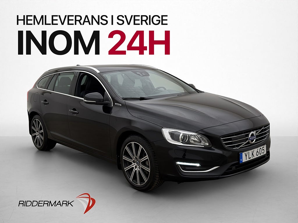 Volvo V60 D5 Plug-in Hybrid Summum Skinn Värmare 1-Brukare