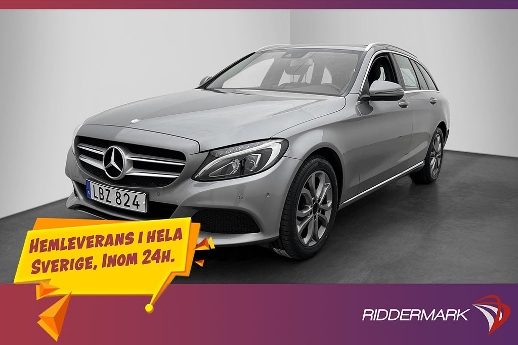 Mercedes-Benz C 220 T d 170hk Avantgarde Halvskinn Sensorer