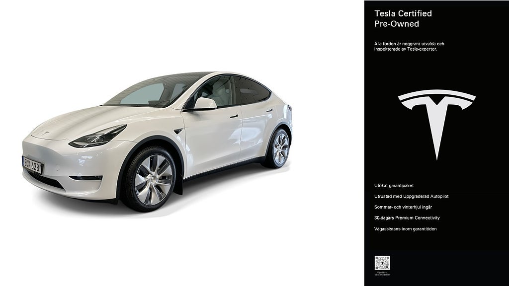 Tesla Model Y Long Range AWD Certified Pre-Owned 3,84% ränta