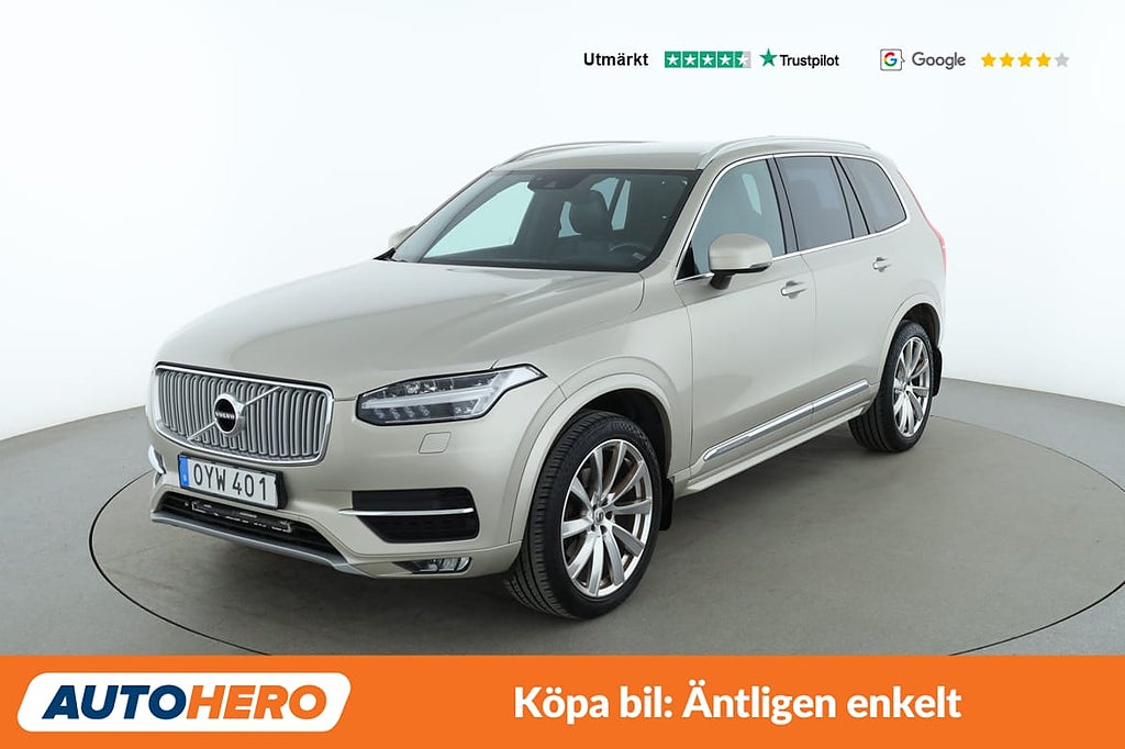 Volvo XC90 D5 Inscription AWD / GPS, Minnesstol, ACC, Drag