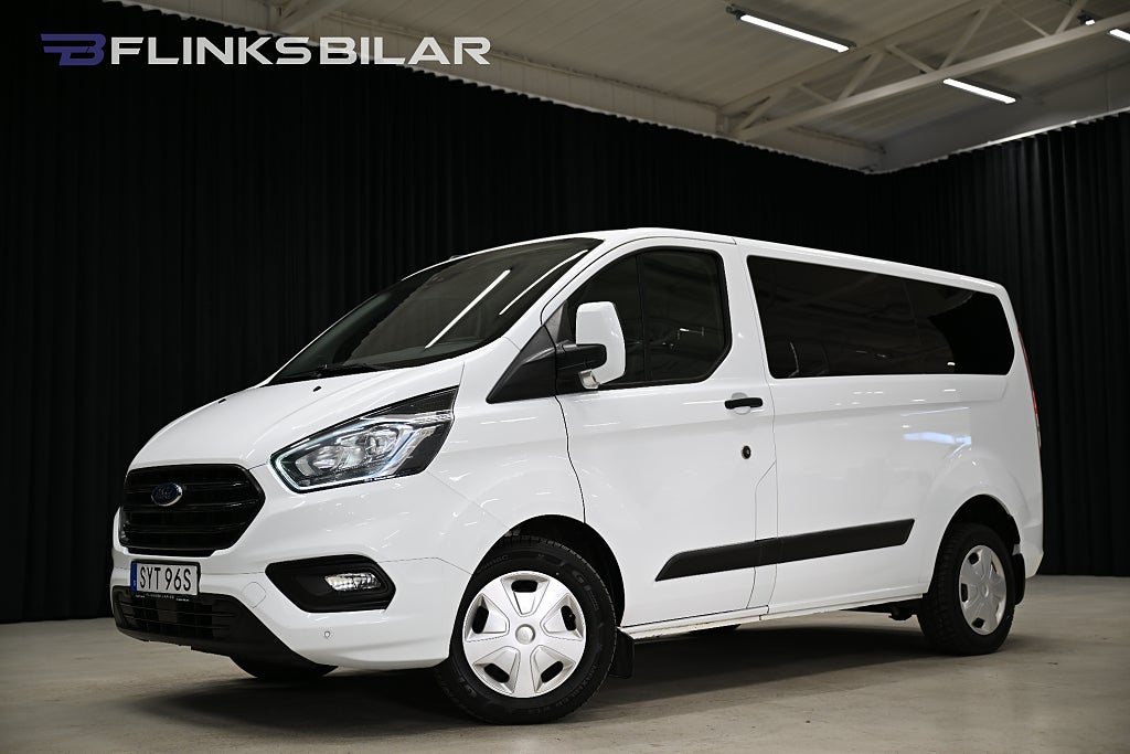 Ford Transit Custom Kombi 130HK 9-Sits|Automat|Värmare|Backkamera
