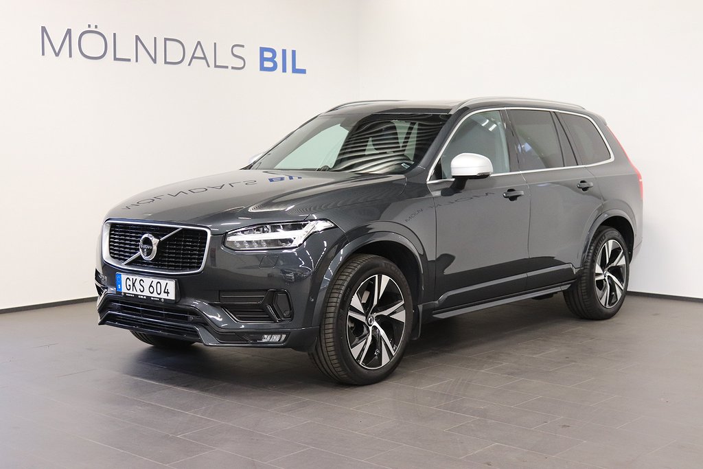 Volvo XC90 D5 AWD R-Design Panorama B&W HUD Drag 360 7-sits 