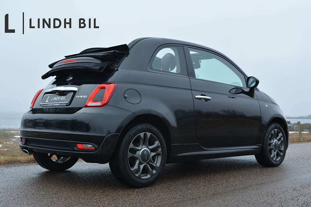 Fiat 500C CABRIOLET HYBRID MHEV 70HK SPORT EDITION PARKSENSOR ACP