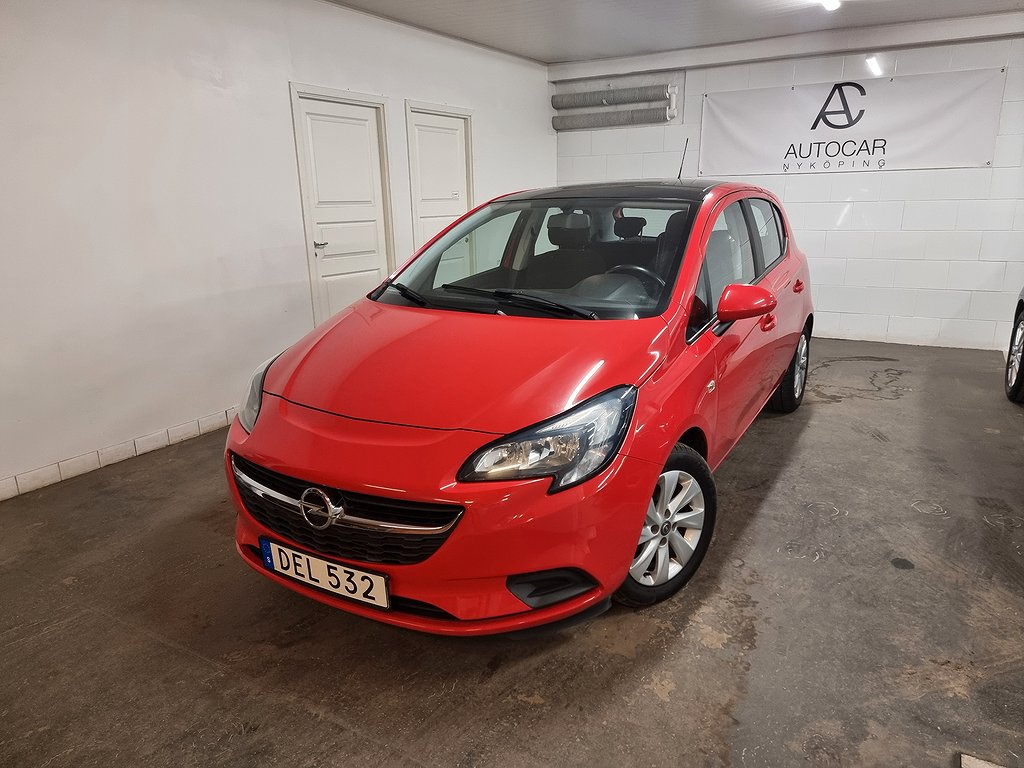 Opel Corsa 5-dörrar 1.4 Enjoy Euro 6,Automat, Panorama