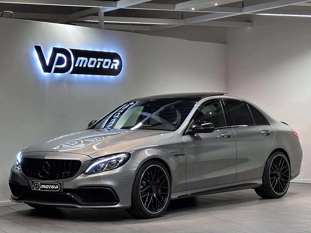 Mercedes-Benz AMG C 63 S Sedan Burmester Pano Sv-såld 510hk