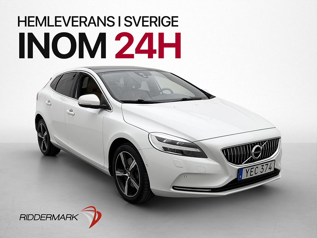 Volvo V40 D3 150hk Summum Panorama Kamera Skinnklädsel Navi