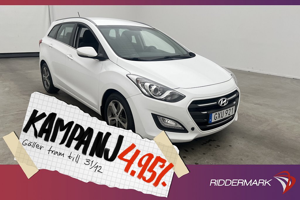 Hyundai i30 Kombi 1.6 GDI 135hk Comfort Värma 4,95% Ränta