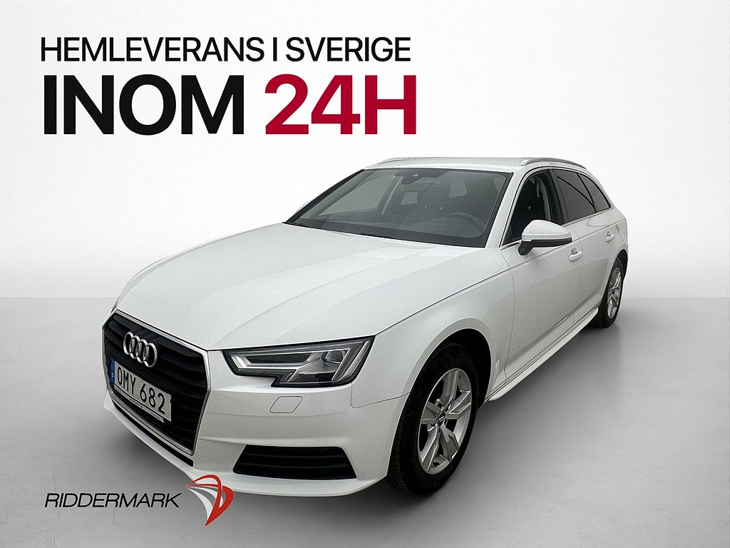 Audi A4 2.0 TDI 150hk Proline Dragkrok Sensorer Farthållare