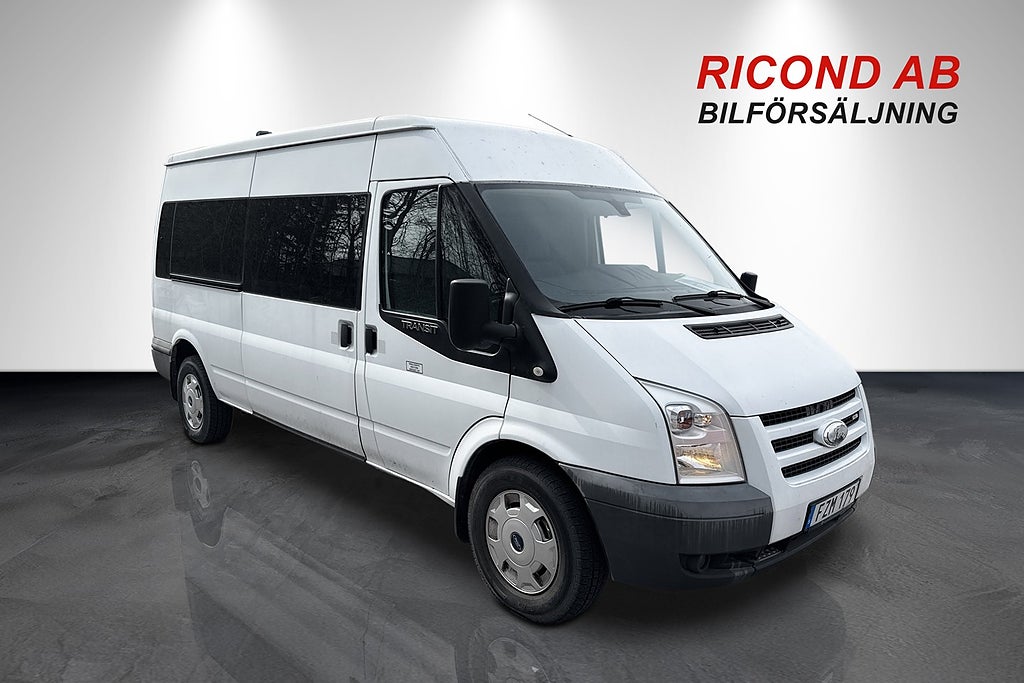Ford Transit BUSS T350 2,4 TDCI 9 SITS TAKLUCKA LÅGMIL 3,45% RÄNTA