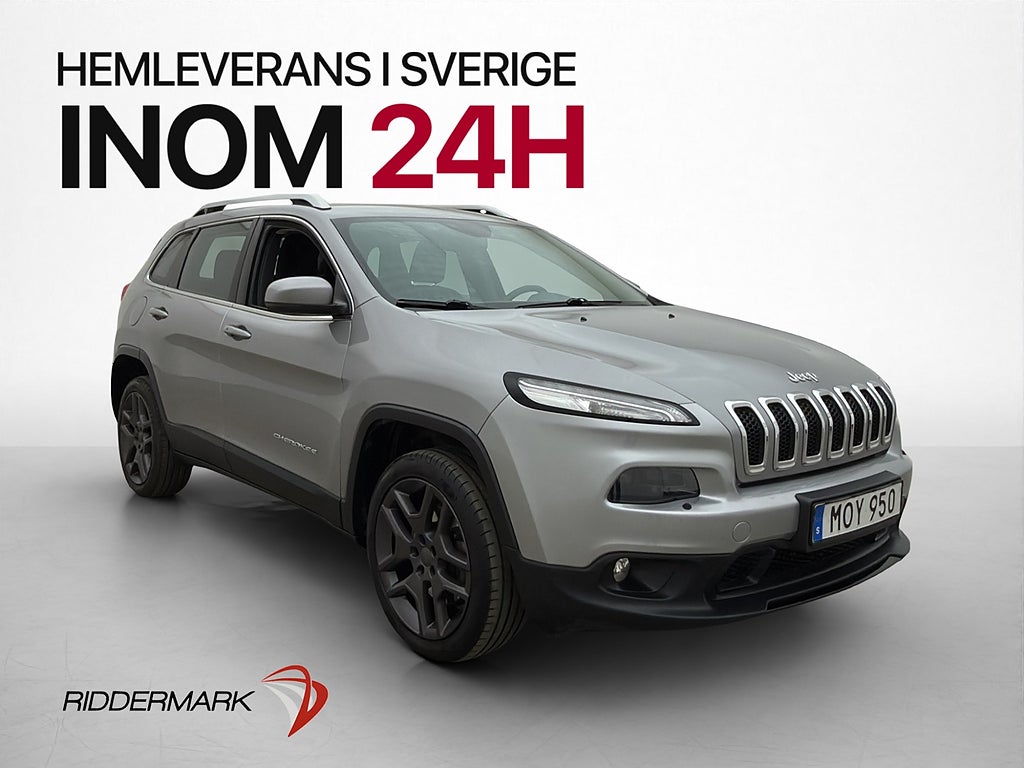 Jeep Cherokee 4WD 170hk P-Sensorer Elstol Rattvärme Dragkrok