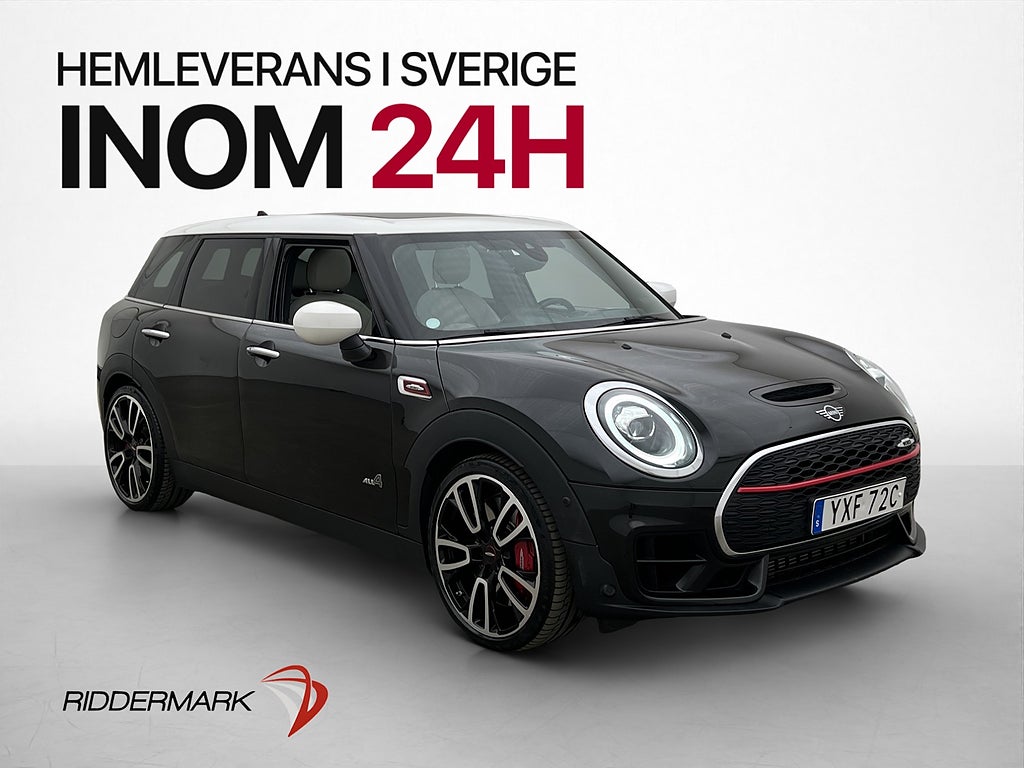 MINI Clubman 306hk ALL4 JCW Chili II Pano H/K Skinn Kamera