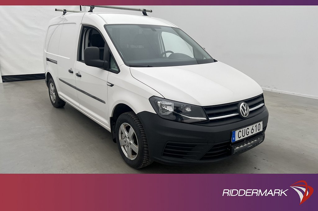 Volkswagen Caddy Maxi 2.0TDI DSG Fjärr-Värmare Dragkrok Moms