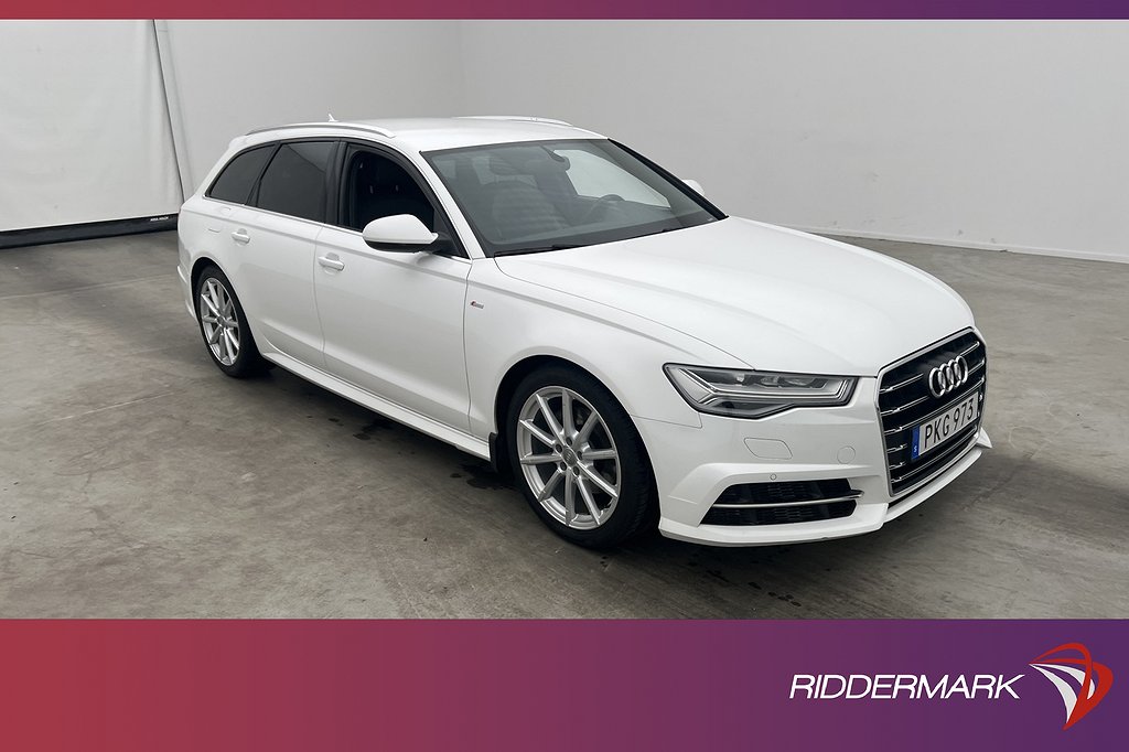 Audi A6 Avant 2.0 TDI 190hk S-Line Skinn/Alcantara Sensorer