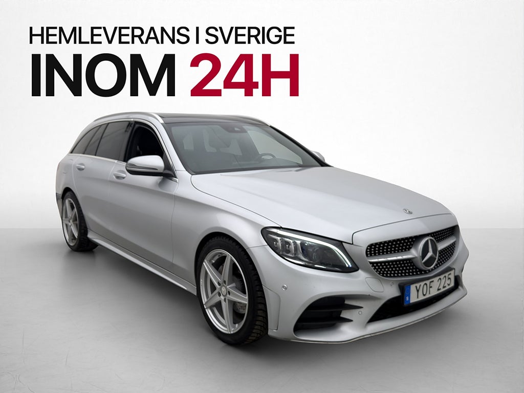 Mercedes-Benz C220 T d 194hk AMG Värmare Pano Kamera Drag