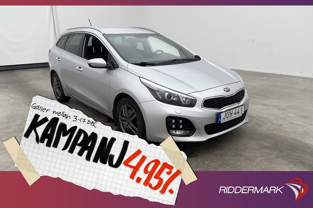 Kia Cee´d Sportswagon CRDi 136hk GT-Line Kamera 4,95% Ränta