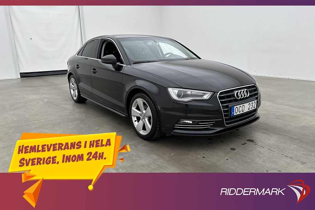 Audi A3 Sedan 1.4 TFSI 140hk Ambition Bluetooth Farthållare