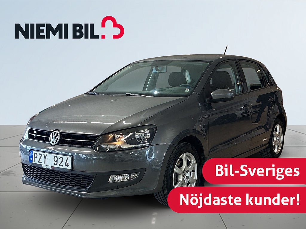 Volkswagen Polo 5-dörrar 1.2 90hk Motorvärmare Kamkedja S&V-däck