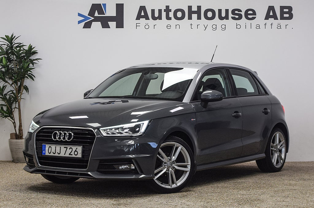 Audi A1 Sportback 1.0 TFSI S-Line Exteriör Bluetooth Garanti