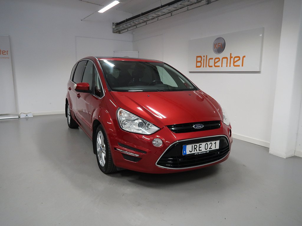 Ford S-Max 2.0 7-sits V-Däck ingår Aut-Pano-Värmare-Keyless-Elstol-Parksens