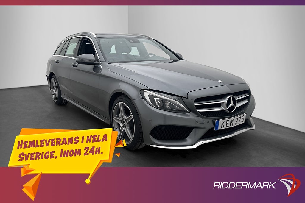 Mercedes-Benz C 220 T d 170hk AMG Panorama Värmare Skinn
