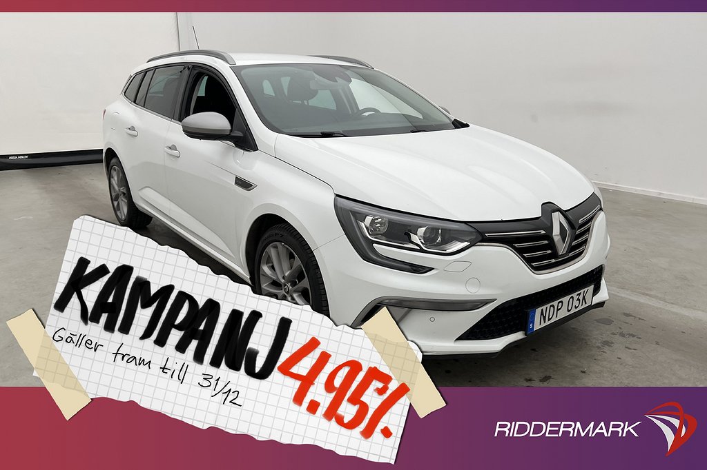 Renault Mégane Sport Tourer 140hk GT-Line Kame 4,95% Ränta