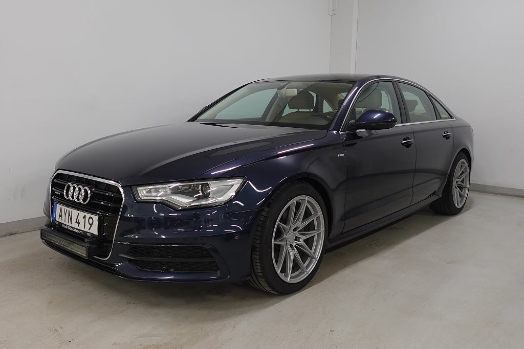 Audi A6 Sedan 3.0 TDI V6 Quattro S-line Skinn Dragkrok 
