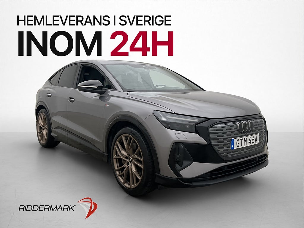 Audi Q4 50 Sportback Quattro S-line Panorama B-Kam Drag MOMS
