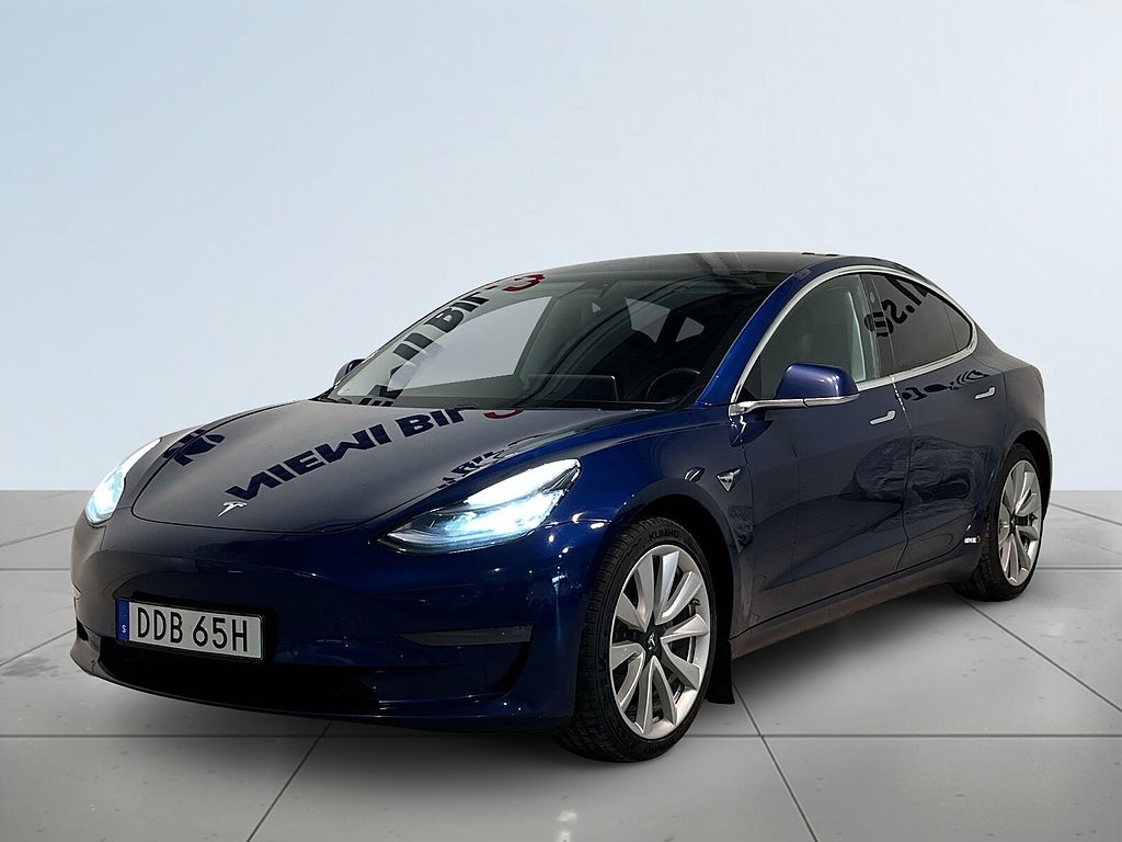 Tesla Model 3 Long Range AWD Pvärm Pano GPS Autopilot Kamera SoV