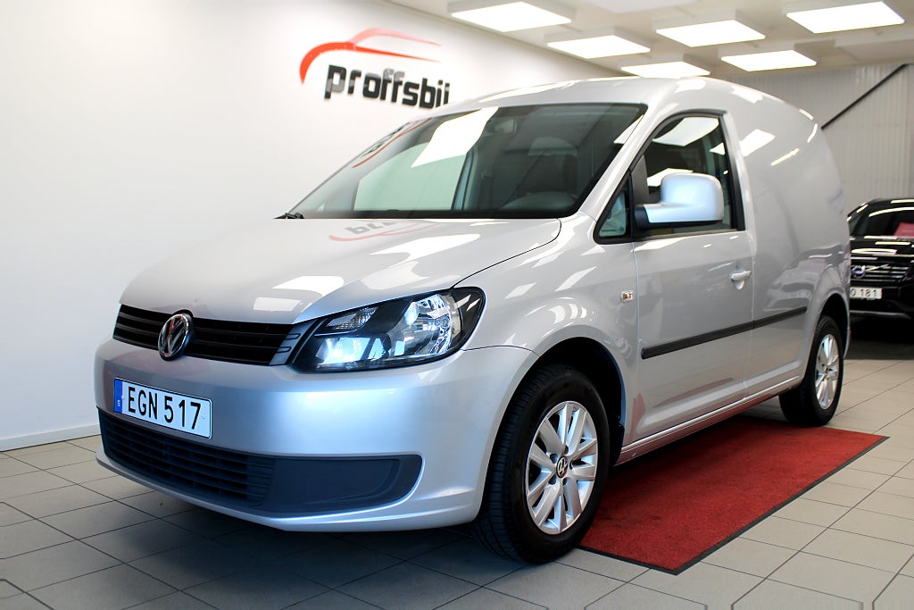 Volkswagen Caddy 2.0 EcoFuel Webasto Ny Besiktigad Drag  