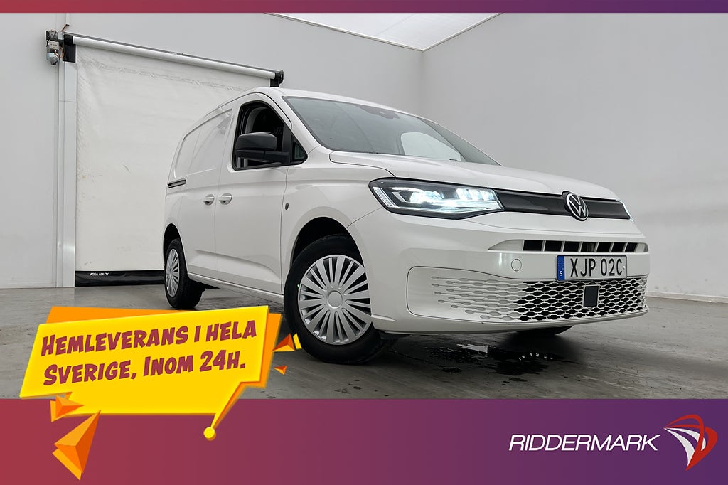 Volkswagen Caddy Cargo Värmare LED Drag CARPLAY Kamera Moms