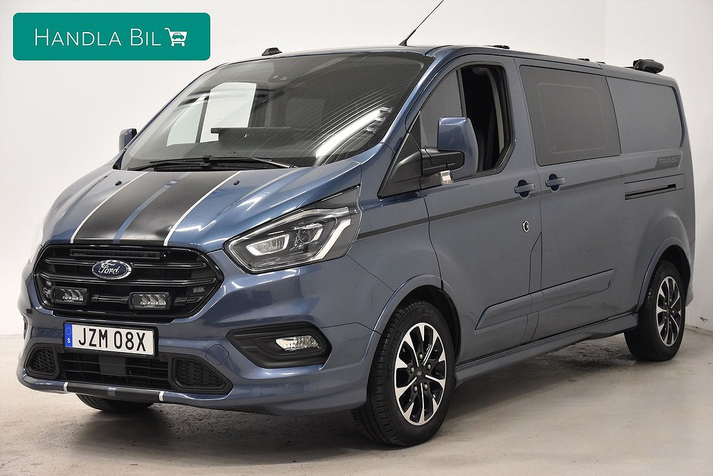 Ford Transit Custom Sport Crew Van Aut 5-sits Moms Värmare Ny-Serv 185hk