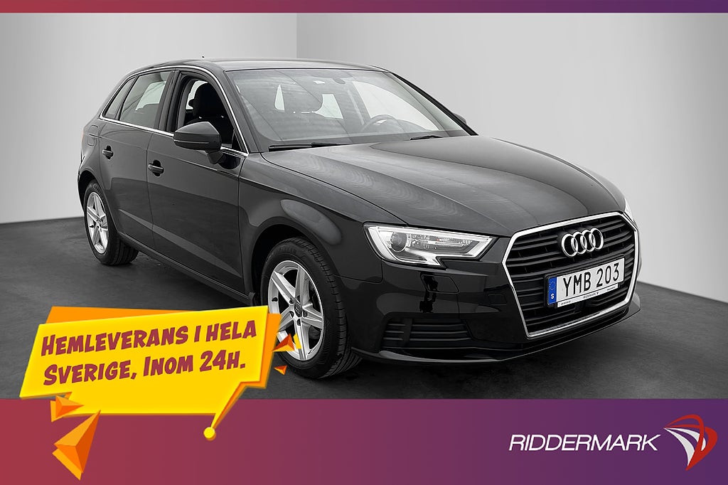 Audi A3 1.4 150hk 2 Brukare Adaptiv Sensorer 360kr Skatt