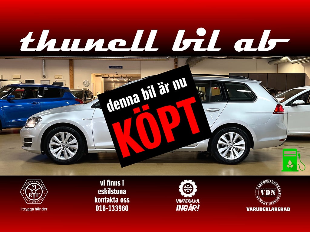 Volkswagen Golf SC Kombi 1.4 TGI Masters 110HK-VHJUL-DRAG-KÖPT