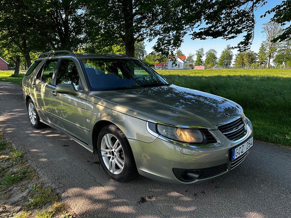 Saab 9-5 Sport 1.9 TiD Svensksåld, Ny besiktigad. Drag, 