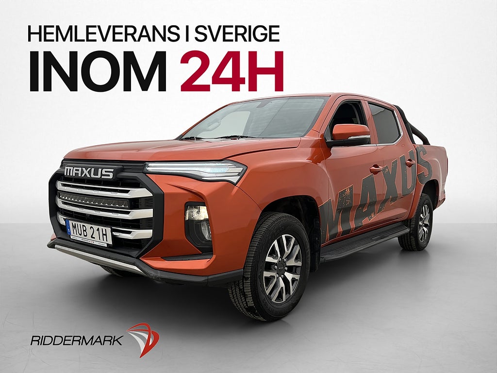 Maxus T90 EV 88.5 kWh 180hk Skinn B-Kamera CARPLAY MOMS