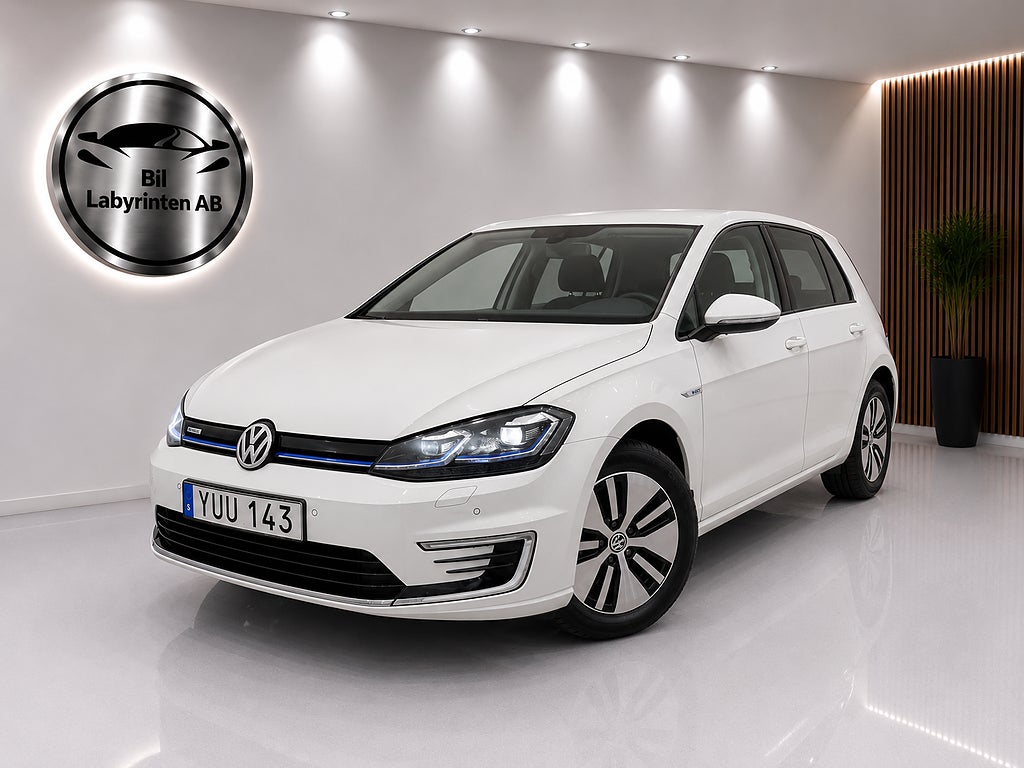 Volkswagen E-Golf BATTERITESTAD e-Golf 136hk 1 ägare Ny Besikt Euro 6