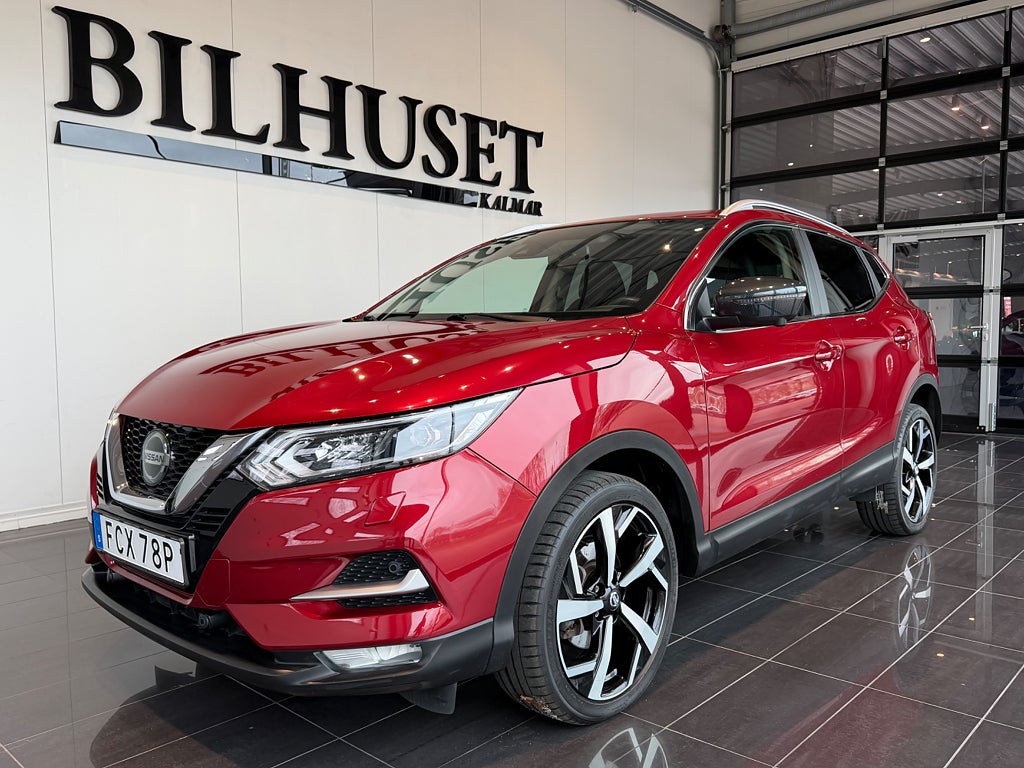 Nissan Qashqai 1.3 DIG-T DCT 158hk *Tekna Paket*Helläder*Drag*Låga Mil