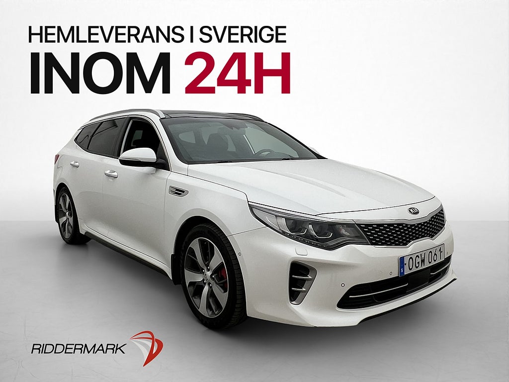Kia Optima SW GT 245hk Pano H/K Kamera Skinn Adapt-Fart Drag