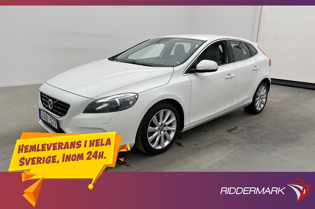Volvo V40 D4 177hk Summum Värmare Kamera Skinn Elstol
