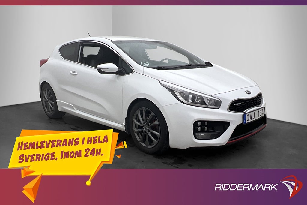 Kia Pro_Cee'd GT 1.6 204hk P-Sensorer Halvskinn Rattvärme