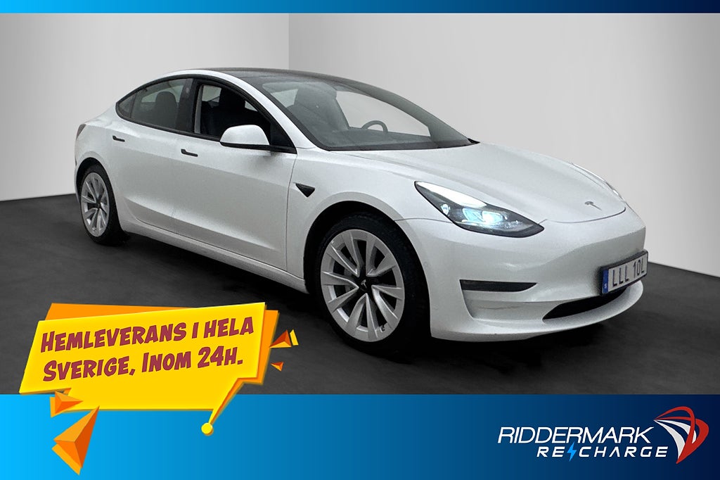 Tesla Model 3 Long Range AWD Pano AP MOMS Svensksåld
