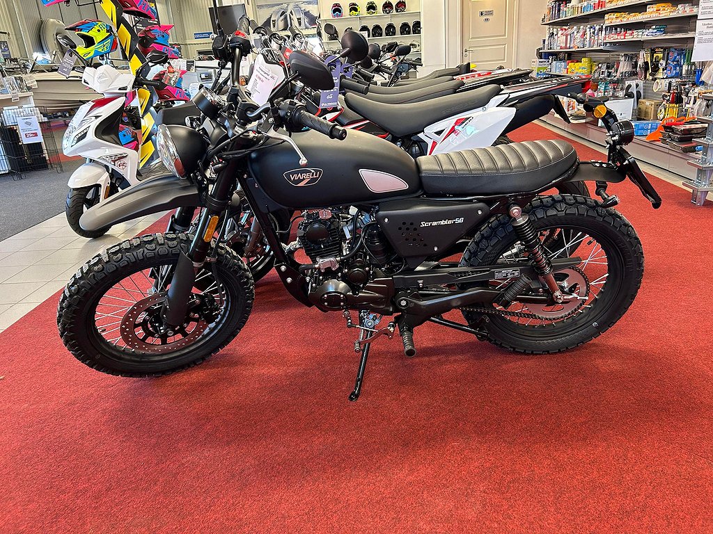 Viarelli Scrambler KLASS 1 – 45 km/h - 4-takt - moped 