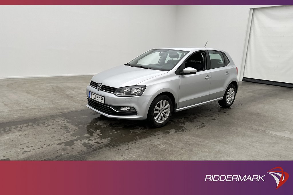 Volkswagen Polo TSI 90hk Bluetooth 0,47l/mil Låg-Årsskatt